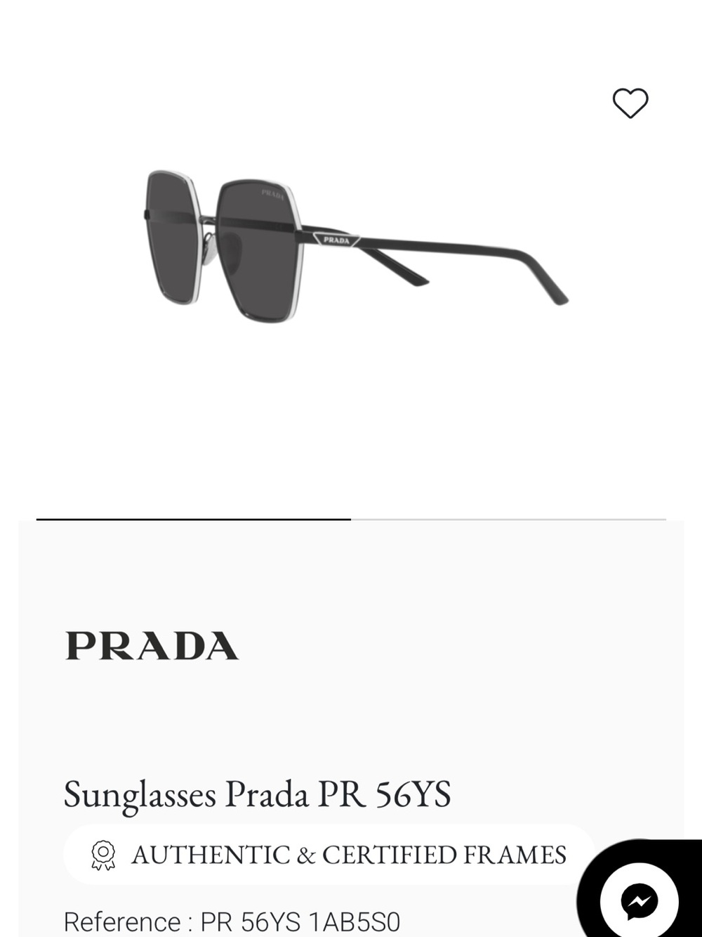 Prada Black Hexagonal Sunglasses with Dark Lenses - Picture 5 of 5